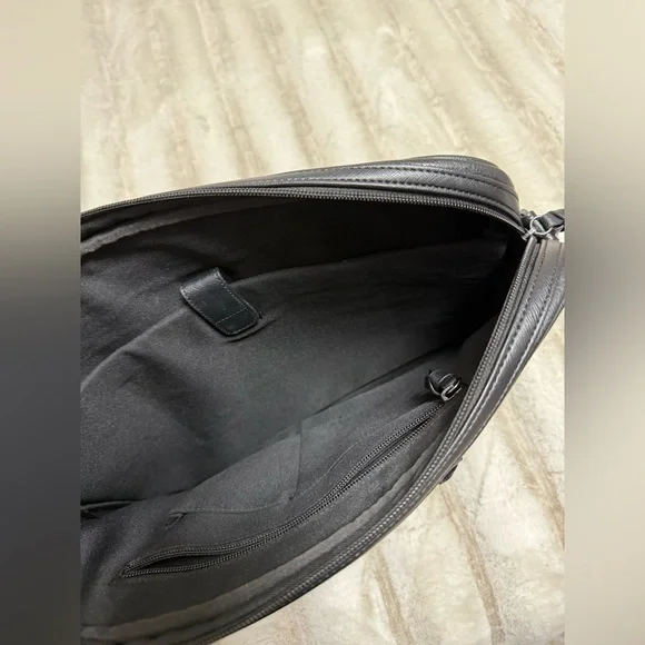 Ted Baker Black and Green Briefcase - Picture 4 of 5